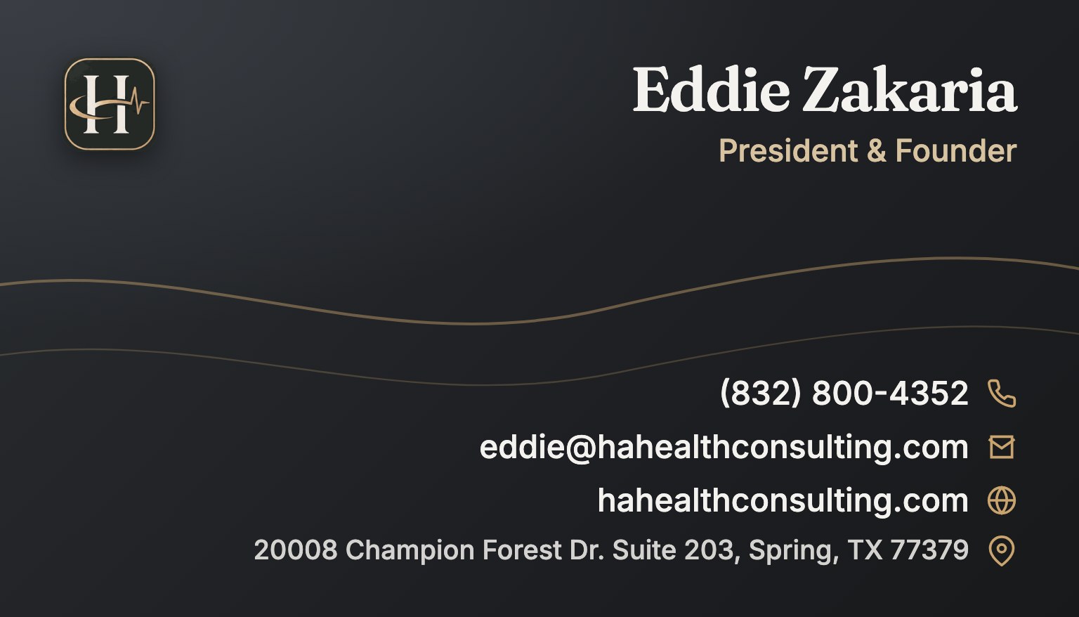 Eddie Zakaria business card